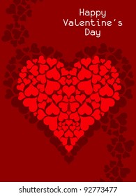 Elegent Valentine's Day background. Vector illustration