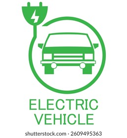 elektric vehicle,energy-saving and pollution-free electric car icon, electric car vector