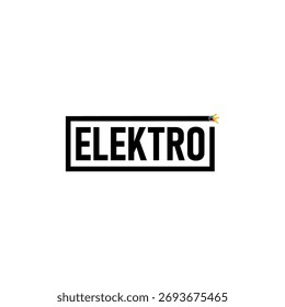 Elektro Wordmark Logo with Electrical Wire Detail