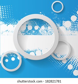 Element of abstract design on grunge background. Vector illustration
