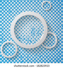 Element of abstract design on grunge background. Vector illustration