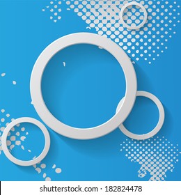 Element of abstract design on grunge background. Vector illustration