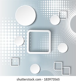 Element of abstract design on grunge background. Vector illustration