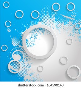 Element of abstract design on grunge background. Vector illustration 