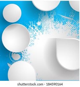 Element of abstract design on grunge background. Vector illustration 