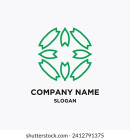 Vector de diseño de la compañía de logotipos abstractos de elementos