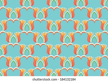 element art abstract of thai style pattern background