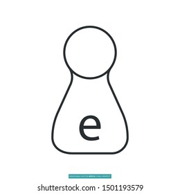 Element bottle icon vector illustration logo template for many purpose. Isolated on white background.