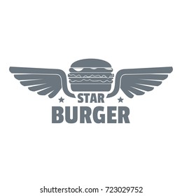 Element burger logo. Simple illustration of element burger vector logo for web