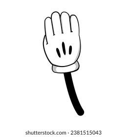 element cartoon hand cartoon. finger human, symbol thumb, hold people element cartoon hand sign. isolated symbol vector illustration