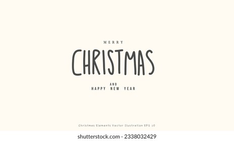 Elemento de vacaciones de Navidad , ilustración Vector