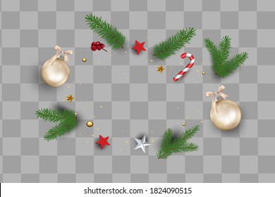 The element Christmas social media promote,promotion post templates,post square frame for social media
