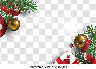 The element Christmas social media promote,promotion post templates,post square frame for social media