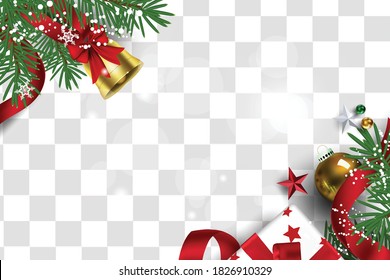 The element Christmas social media promote,promotion post templates,post square frame for social media