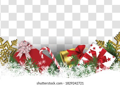 The element Christmas social media promote,promotion post templates,post square frame for social media