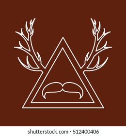 element classic hipster style vector illustration design