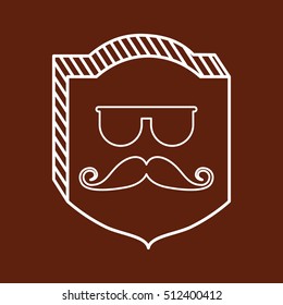 element classic hipster style vector illustration design