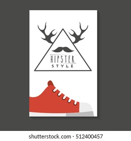 element classic hipster style vector illustration design