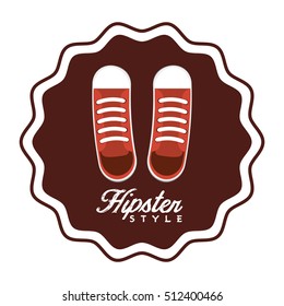 element classic hipster style vector illustration design