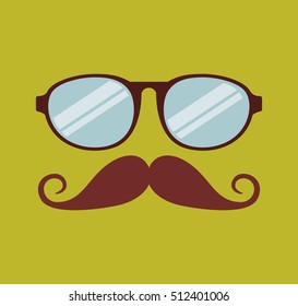 element classic hipster style vector illustration design