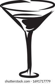 An element from the collection of cocktails. Fabric, banner, poster or logo. EPS 10 sticker. Isolated outline. Coloring book set

