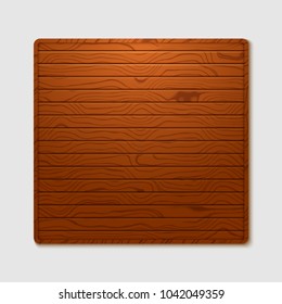 Element of construction of a wooden slab, an empty wooden frame or a plate hanging on the wall. A parcel tray made of separate boards.