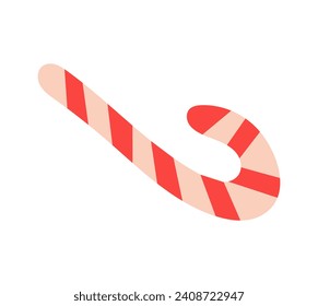 Element of cozy winter set in colorful design. An enchanting illustration that merges creative design with the nostalgic charm of winter candy. Vector illustration.
