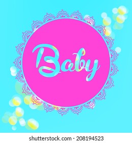 Element of decor for children's design. Vector Image