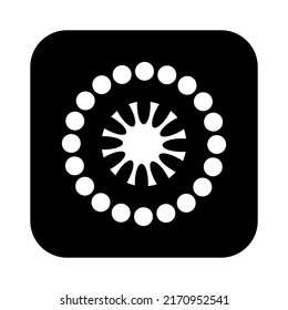 Elemento para el diseño. Resumen del icono blanco y negro. Arte vector.