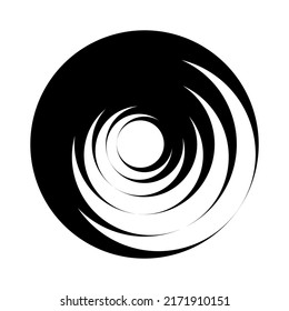 Element for Design. Abstract Circle Swirl Icon. Vector Art.