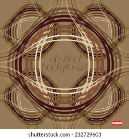 element for design beige line sand wave brown white band on dark beige background vector