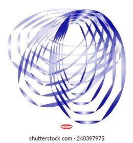 element for design blue white transparent octagon isolated on white background vector