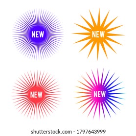 Element design color bubbles, isolated on white background. Vector illustration of Eps 10 for sale promo marketing, new product sticker, Discount ad offer price label, symbol for advertising campaign