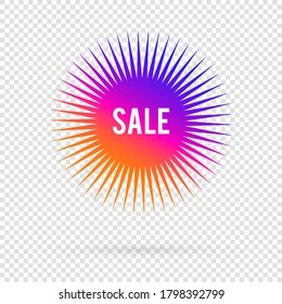 Element design color bubbles, isolated on white background. Vector illustration of Eps 10 for sale promo marketing, new product sticker, Discount ad offer price label, symbol for advertising campaign