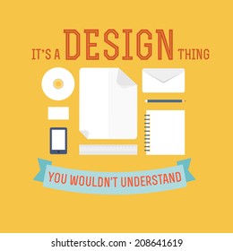 Element of design concept icon in flat design 