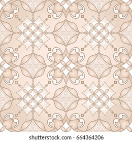 Element for design in Eastern style. Ornamental backdrop. Pattern fill. Ornate floral decor for wallpaper, textile, wallpaper, web, background. Traditional floral decor.
