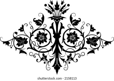 Element for design, flower, illustration