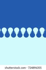 Element of design. Geometric pattern of chess pawns