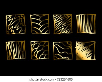 Element design, gold design icon