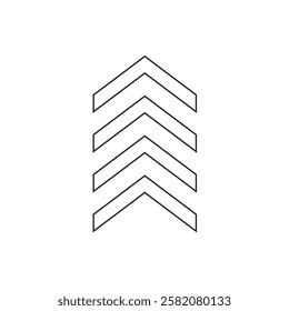 Element design. Graphic abstract shapes, modern geometric elements upward movement, white background isolated elements, dots and lines. Vector background texture