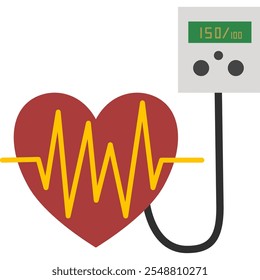Diseño del elemento del corazón y del dispositivo de la comprobación de la frecuencia cardíaca