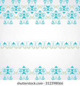 Element for design. Ornamental pattern for wedding invitations, birthday and greeting cards. Vector ornate seamless border