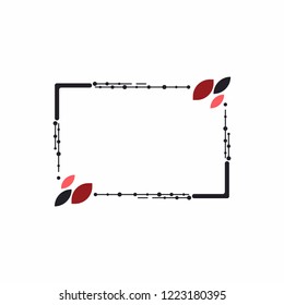 Element design for the design of postcards, advertising campaigns, sales. Festive frame for photo or text.