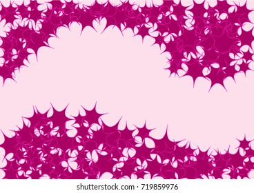 Element of design.  Reds stars on a pink background