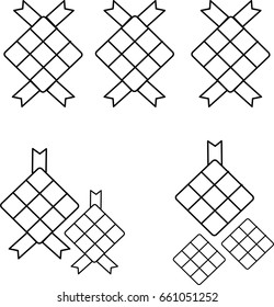 element design round ketupat 