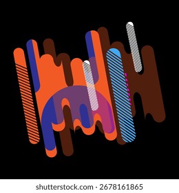Element design. Shape graphic abstract, motion modern geometric elements , logo minimal flat isolated elements. 