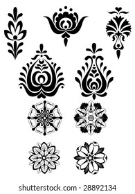  element for design, vector tattoo