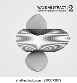 Element Design Wave Abstrakt Volume 2. Geeignet für Design-, Druck- und Wallpaper-Attribute