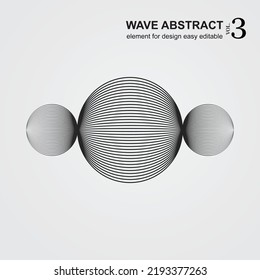 Element Design Wave Abstrakt Volume 3. Geeignet für Design-, Druck- und Wallpaper-Attribute