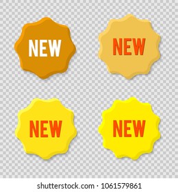 Element design yellow bubbles, isolated on transparent background. Vector illustration Eps 10 for sale promo marketing, new product sticker, Discount ad offer price label, symbol advertising campaign